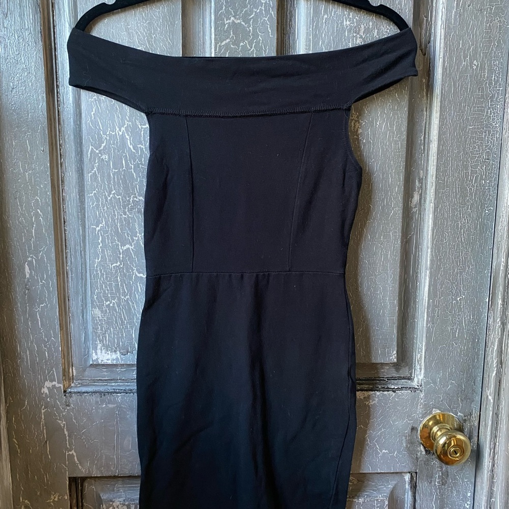 Charlotte Russe Blue Off-Shoulder Sheath Dress Cocktail